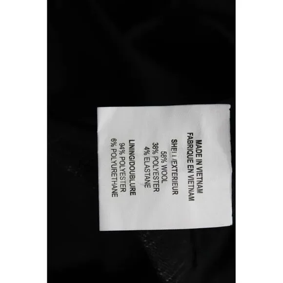 Theory Womens Classic Striped Dark Gray Wool Blend Blazer Size 6 - Picture 6 of 8